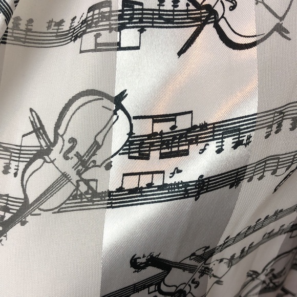 VTG Musical Theme Rectangular Scarf Polyester - Picture 6 of 9